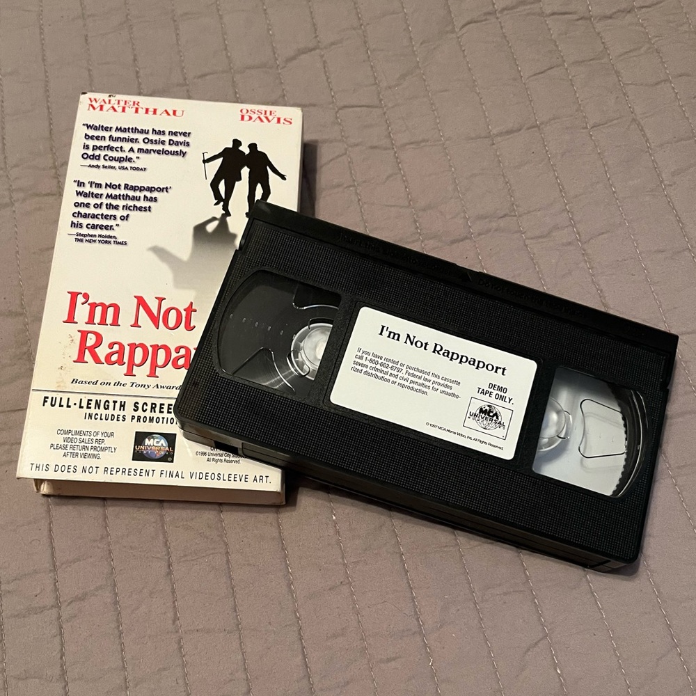 I’m Not Rappaport VHS Tape 1996